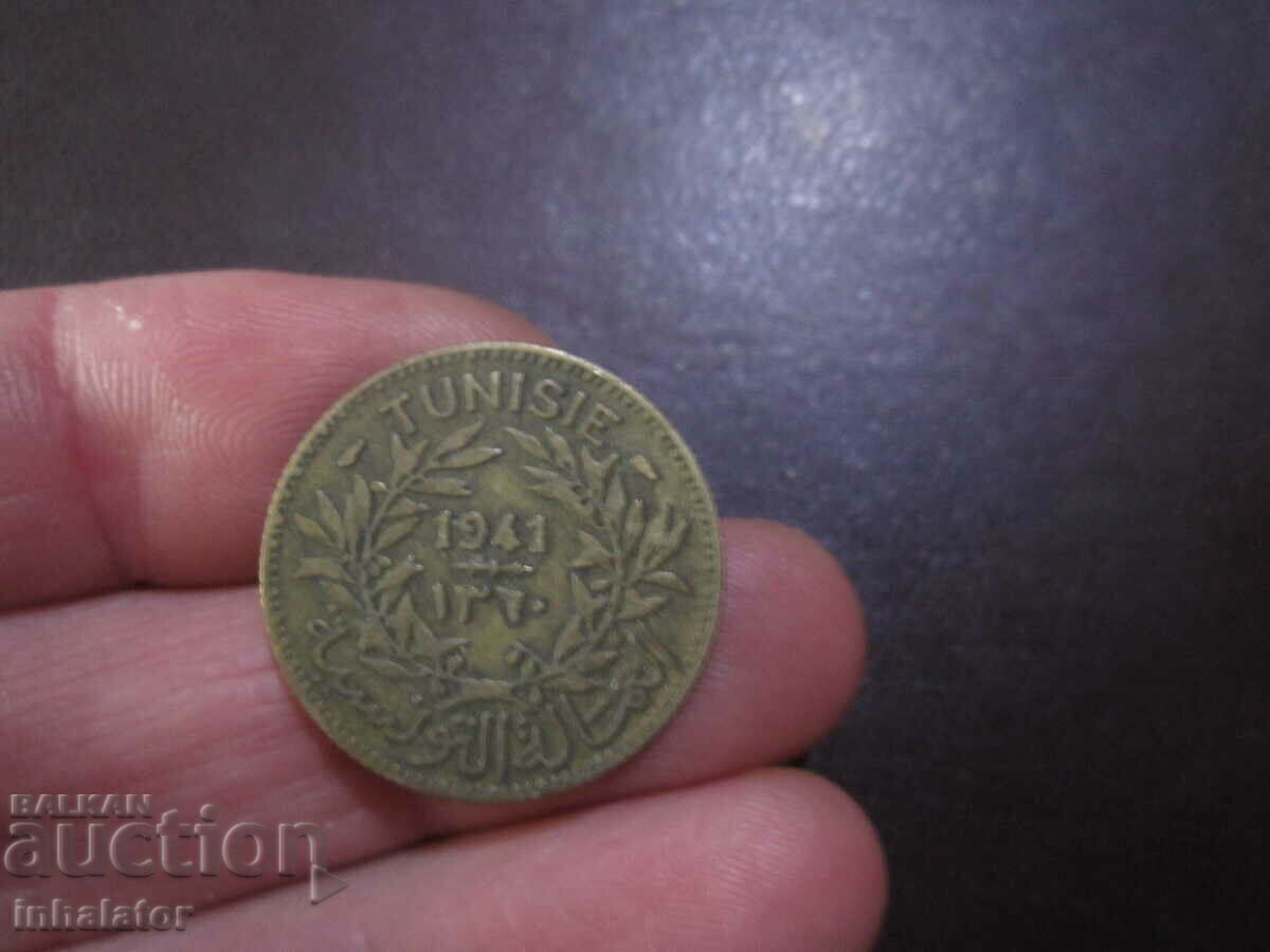 Тунис 1941 год 1 франк