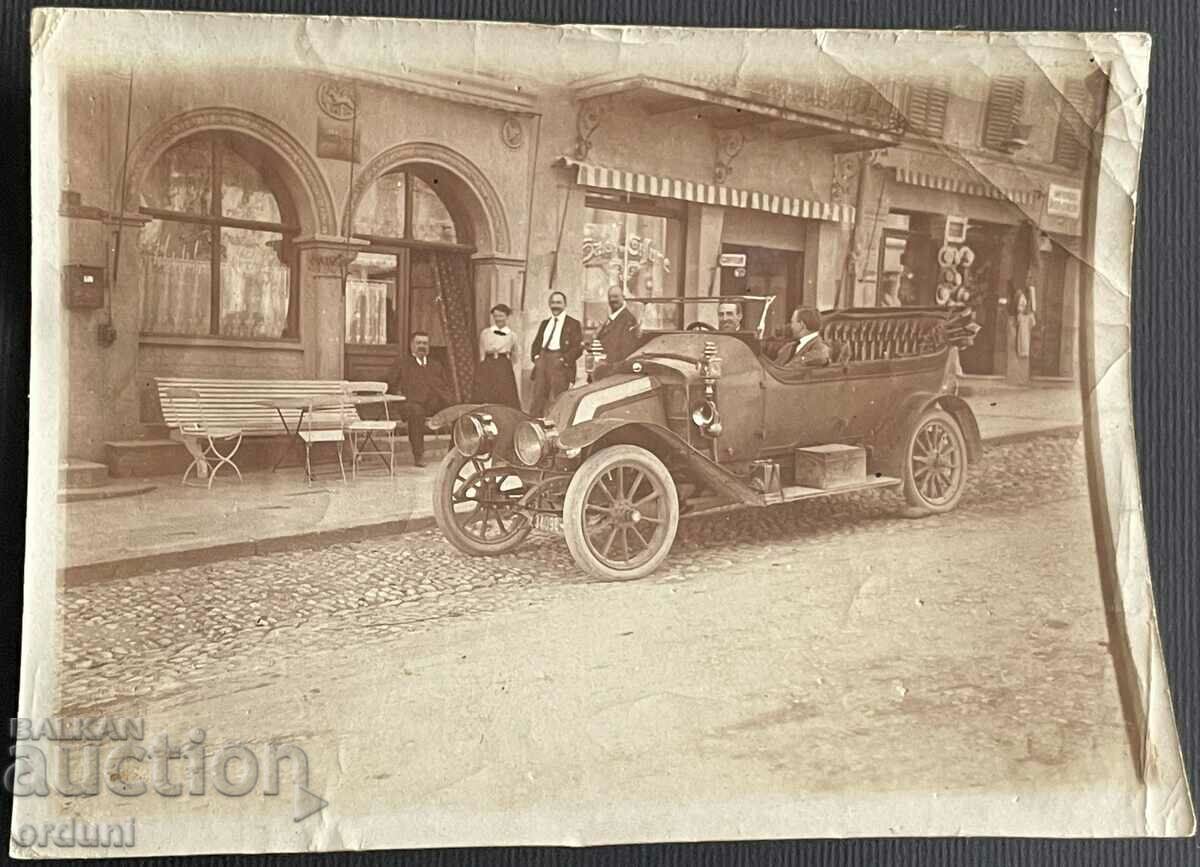 3486 Kingdom of Bulgaria Bulgarians in a car Switzerland 1917