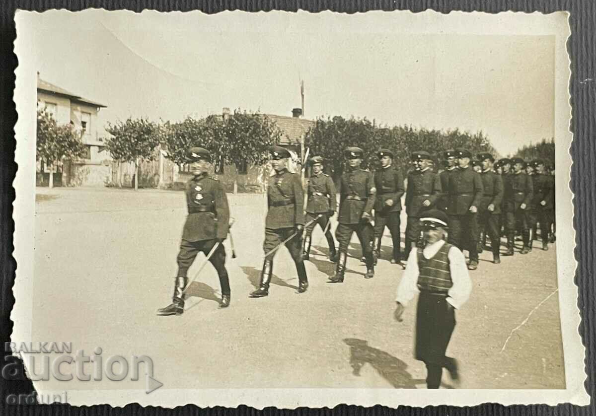 3490 Царство България офицери и войници маршируват 40-те г.