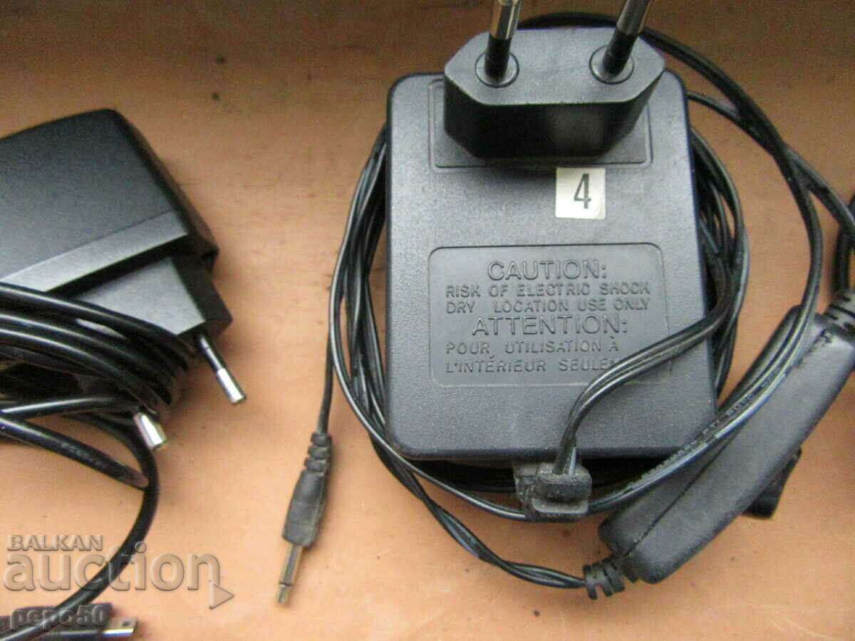 Auction  3 pcs. CHARGERS + POWER CABLE FOR COMPUTER