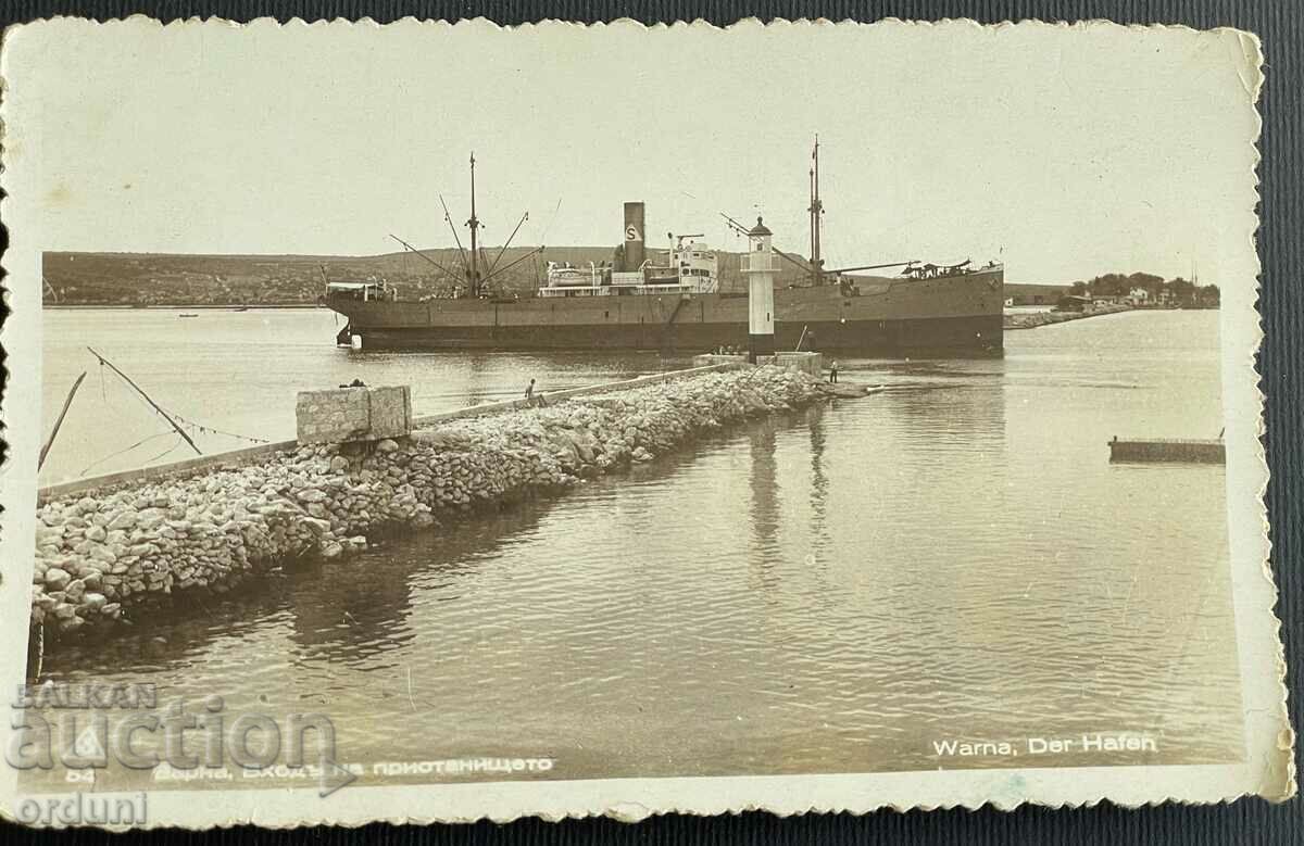 3500 Царство България пристанище Варна кораб 30-те г.