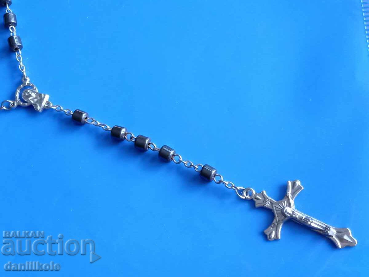 *$*Y*$* NATURAL HEMATITE CROSS NECKLACE AWESOME *$*Y*$* - 6 *$*Y*$* NATURAL HEMATITE CROSS NECKLACE AWESOME *$*Y*$* - 6