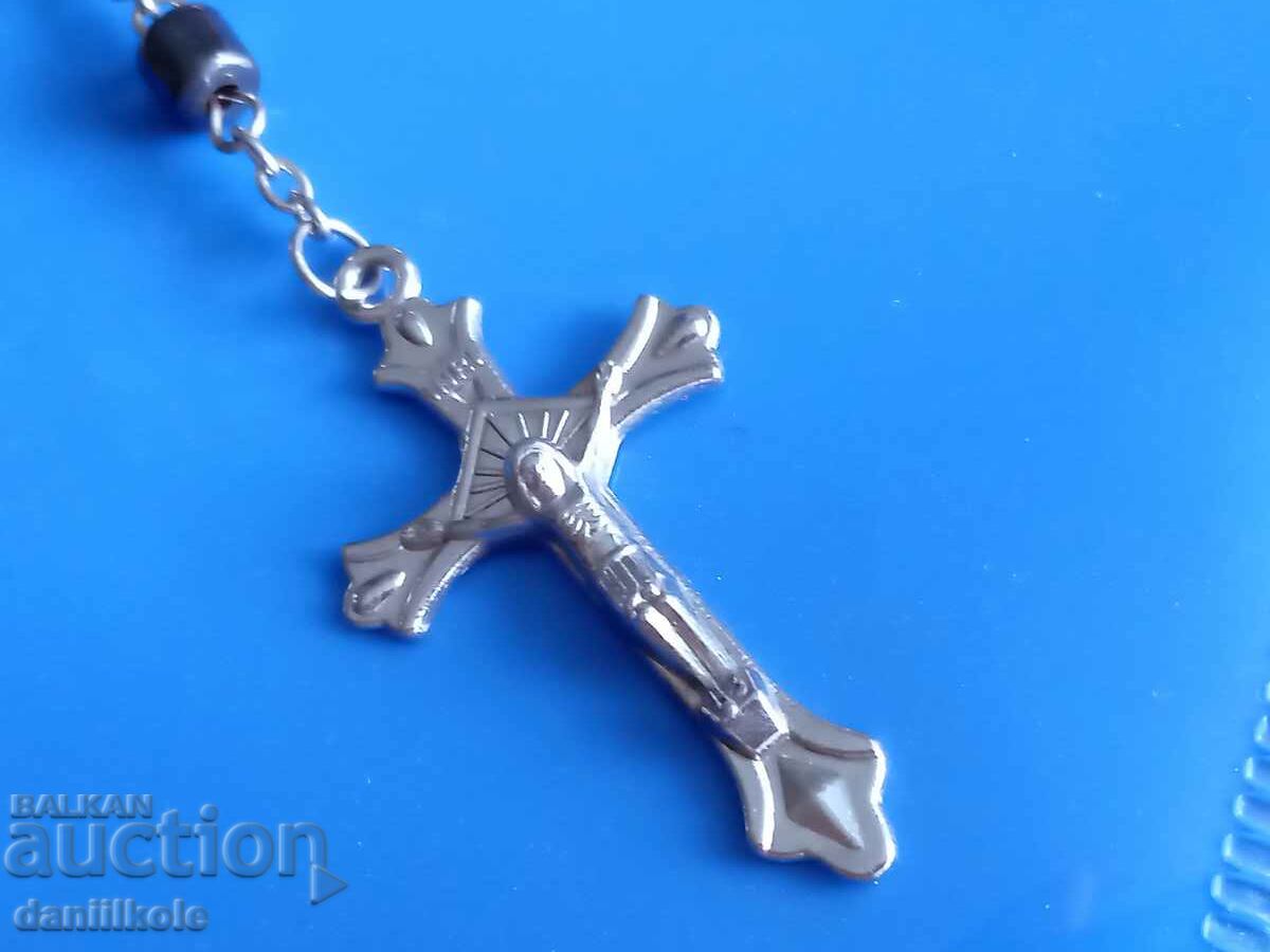 *$*Y*$* NATURAL HEMATITE CROSS NECKLACE AWESOME *$*Y*$* - 7 *$*Y*$* NATURAL HEMATITE CROSS NECKLACE AWESOME *$*Y*$* - 7