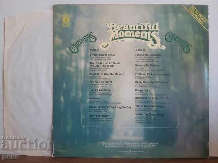 Carpenters ‎– Beautiful Moments 1980 with price 30.00 BGN | € 15.34