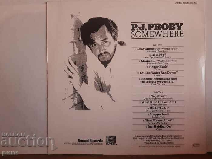 P.J. Proby – Somewhere with price 35.00 BGN | € 17.90 P.J. Proby – Somewhere with price 35.00 BGN | € 17.90