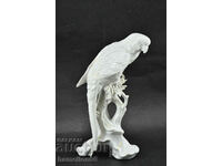 Porcelain statuette. parrot Ens porcelain, rare