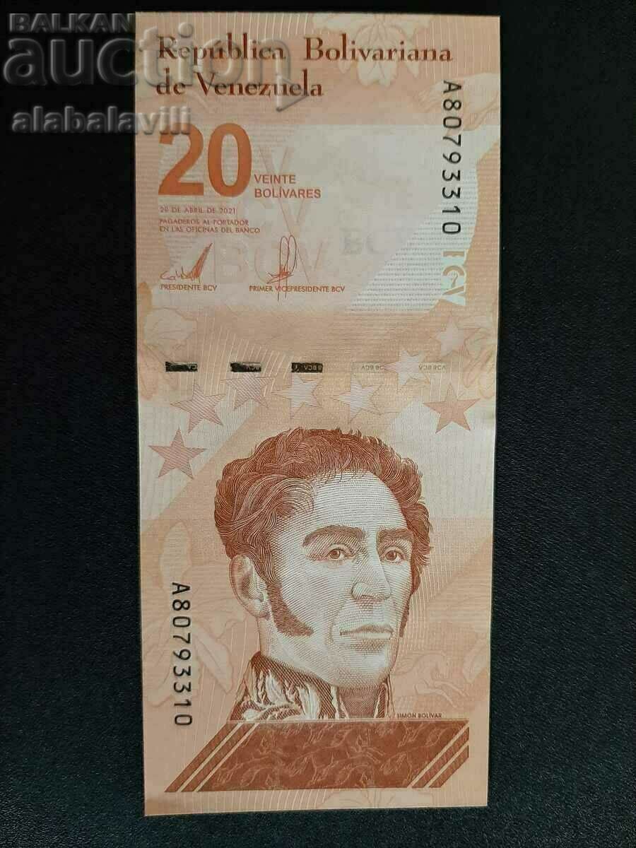 Banknote Venezuela NEW 20 Digital(20M) Bolivar 2021 UNC
