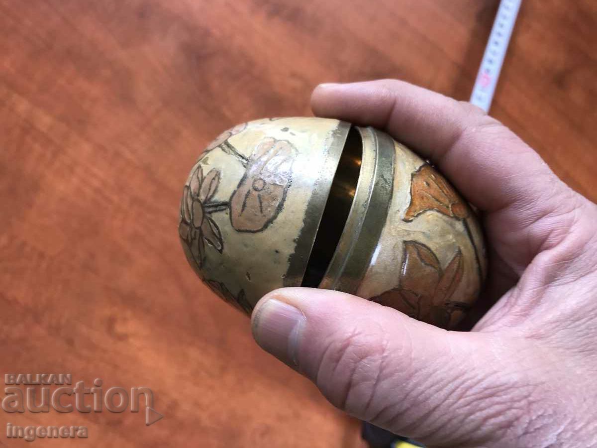 Auction EGG BOX METAL BRONZE Auction EGG BOX METAL BRONZE