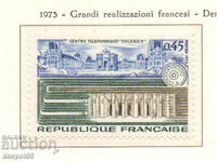1973. Franţa. Palatul Tuileries și Noua Centrală Telefonică.