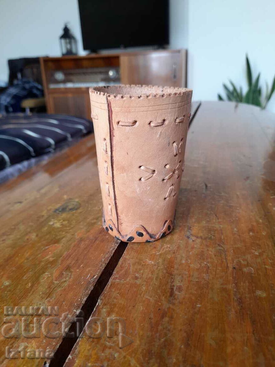 An old leather cup with price 18.00 BGN | € 9.20 An old leather cup with price 18.00 BGN | € 9.20