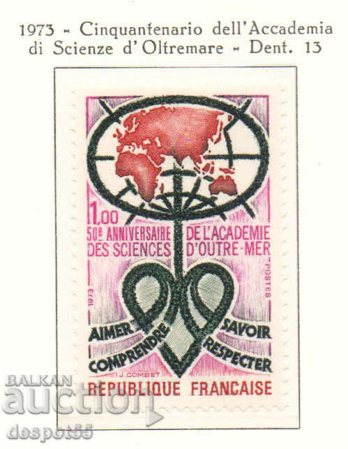 1973. Γαλλία. 50 χρόνια της Ακαδημίας των Υπερπόντιων Επιστημών.
