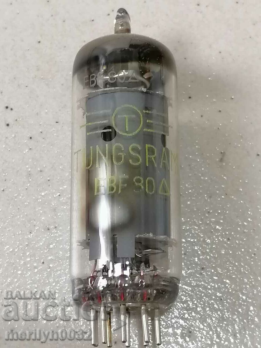 Lampa radio TUNGSRAM EBF80 set radio cu preț 35.00 BGN | € 17.90 Lampa radio TUNGSRAM EBF80 set radio cu preț 35.00 BGN | € 17.90