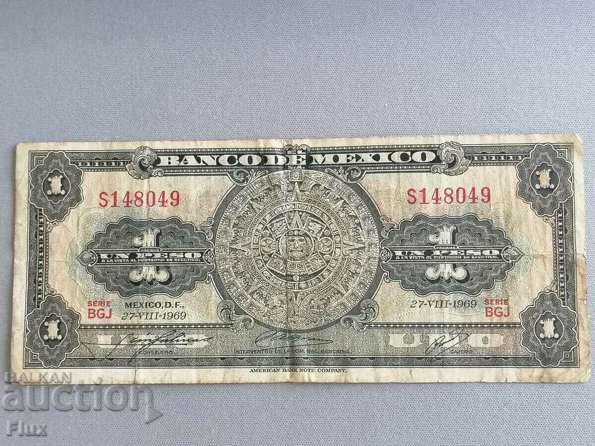 Bancnota - Mexic - 1 peso | 1969