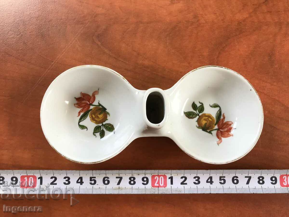 PORCELAIN SALT PIPERNICA BULGARIA - 6 PORCELAIN SALT PIPERNICA BULGARIA - 6