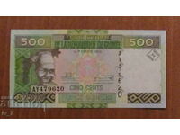 500 франка 2017 година, Гвинея - UNC