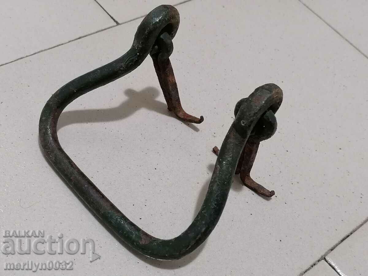 Wrought iron wicker handle - 6