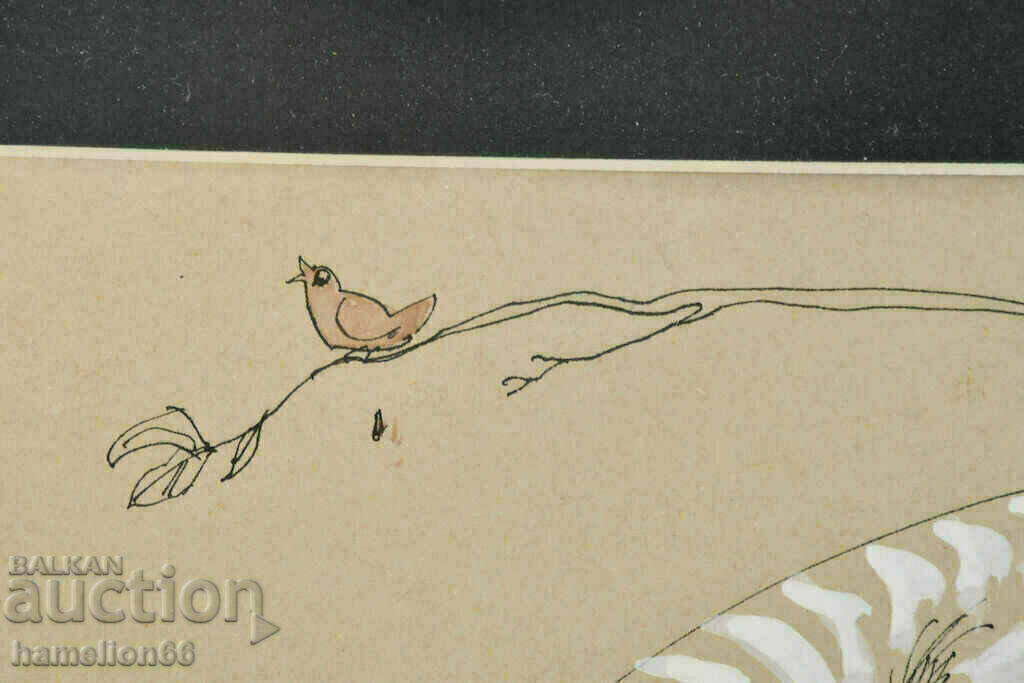 Delivery of Graphics, Cat, passe-partout, frame and glass Delivery of Graphics, Cat, passe-partout, frame and glass