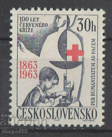 1963. Τσεχοσλοβακία. 100 χρόνια από τον Ερυθρό Σταυρό.