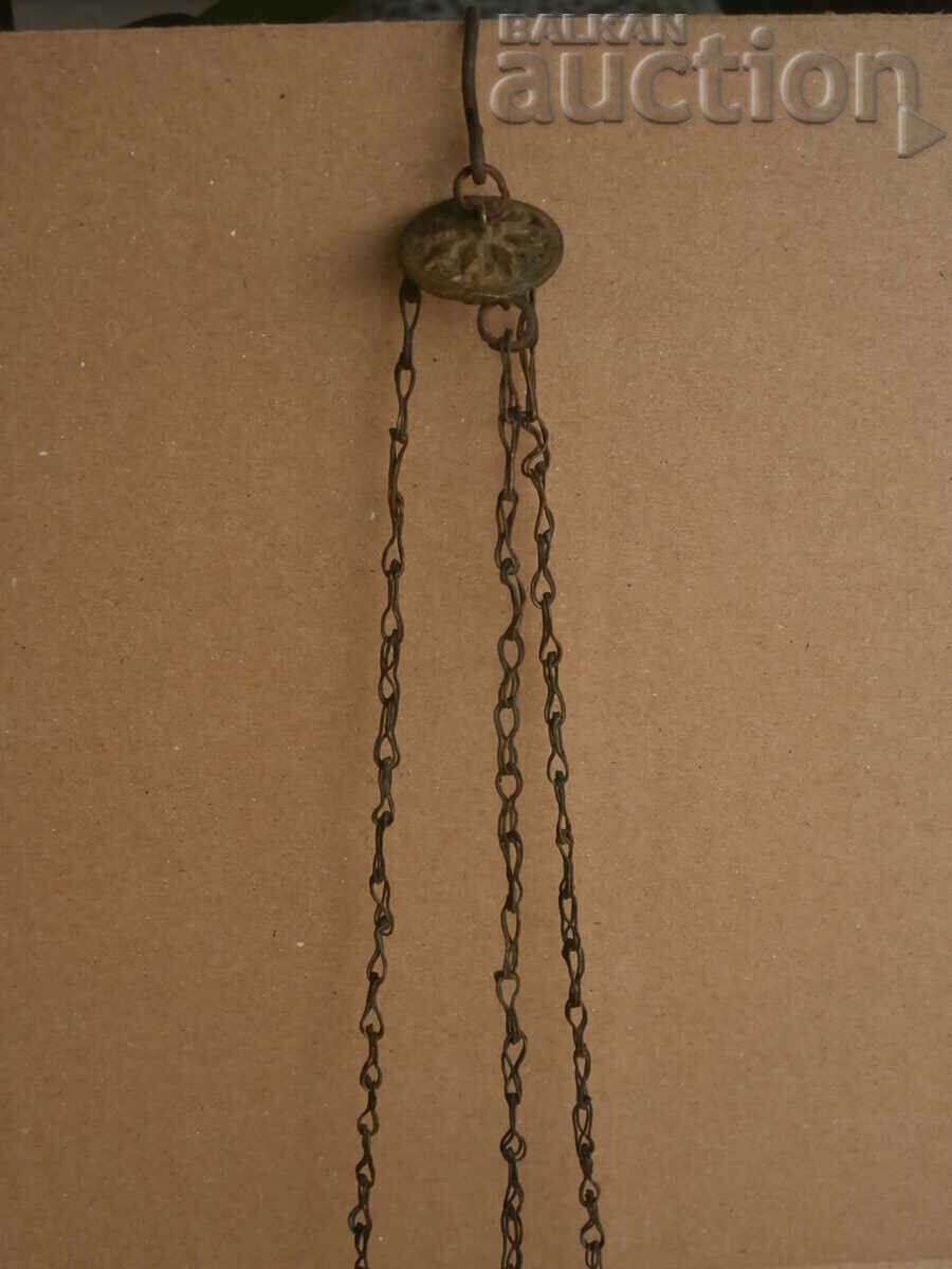 Old bronze sconce from a flickering home icon with price 55.00 BGN | € 28.12 Old bronze sconce from a flickering home icon with price 55.00 BGN | € 28.12