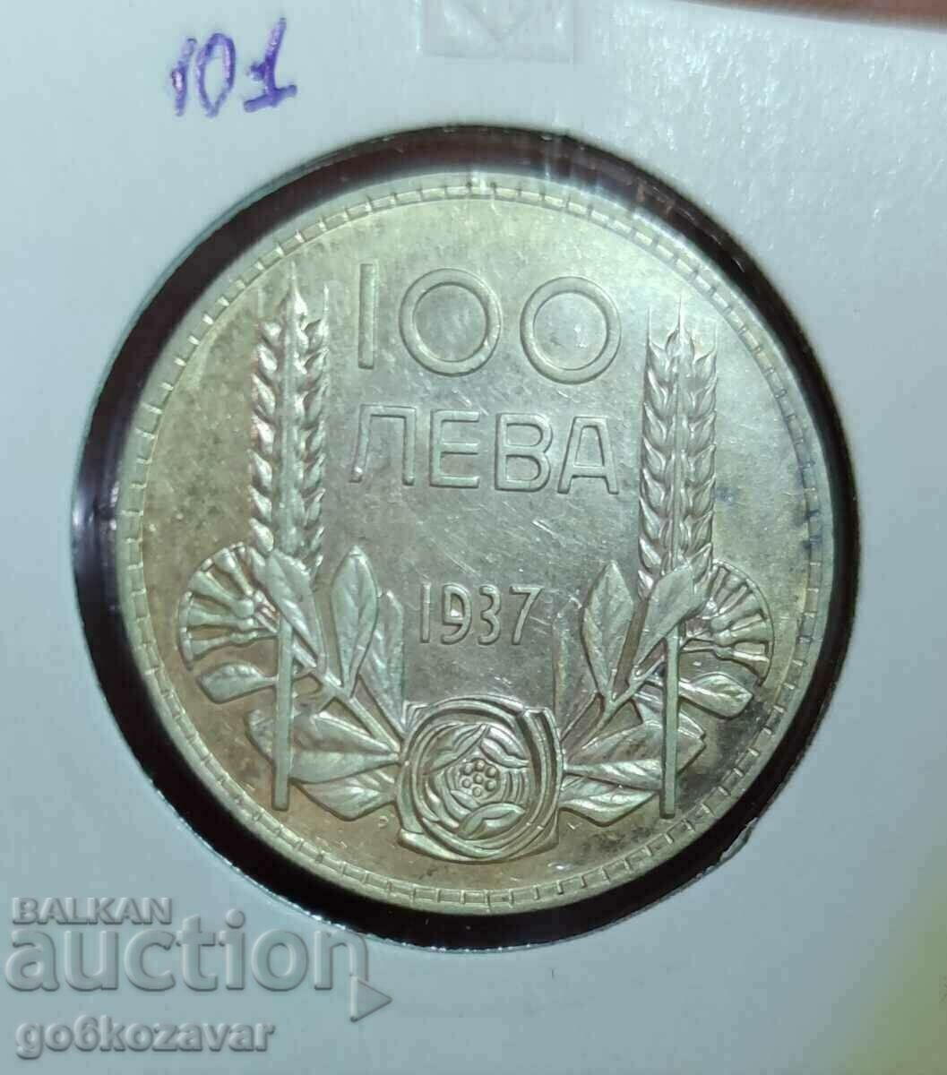 Bulgaria 100 BGN argint 1937. Frumoasă monedă pentru colecție!