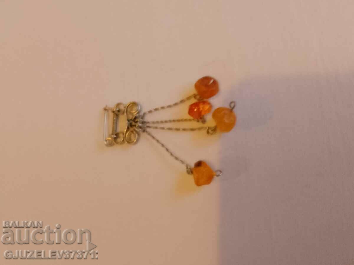 Old Russian amber brooch with price 30.00 BGN | € 15.34 Old Russian amber brooch with price 30.00 BGN | € 15.34