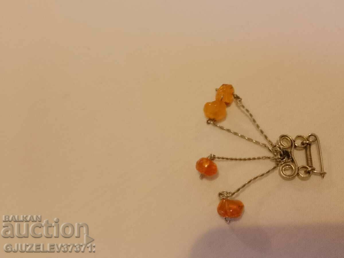 Old Russian amber brooch - 7 Old Russian amber brooch - 7