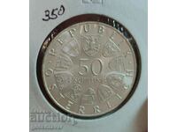 Αυστρία 50 σελίνια 1967 Ασήμι UNC