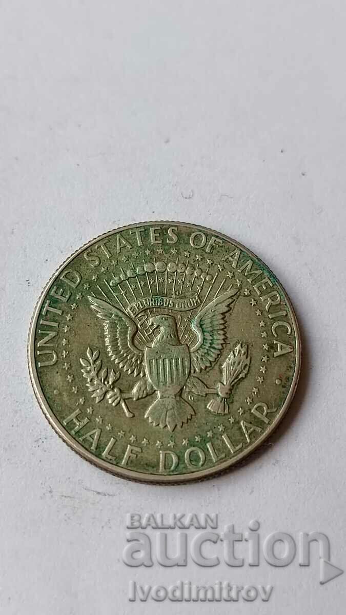 USA 50 cenți 1967 Argint