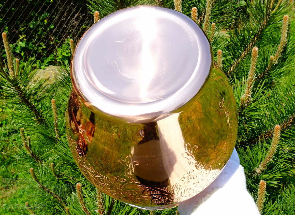 Copper vase, jug 1.2 kg. - 5