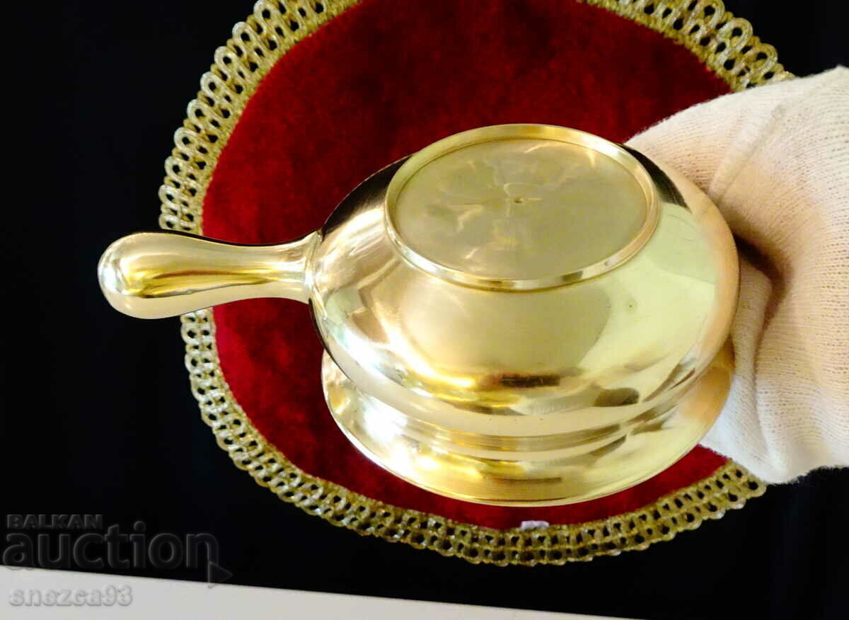 Bronze jug, sauce boat, bowl, frying pan - 6 Bronze jug, sauce boat, bowl, frying pan - 6