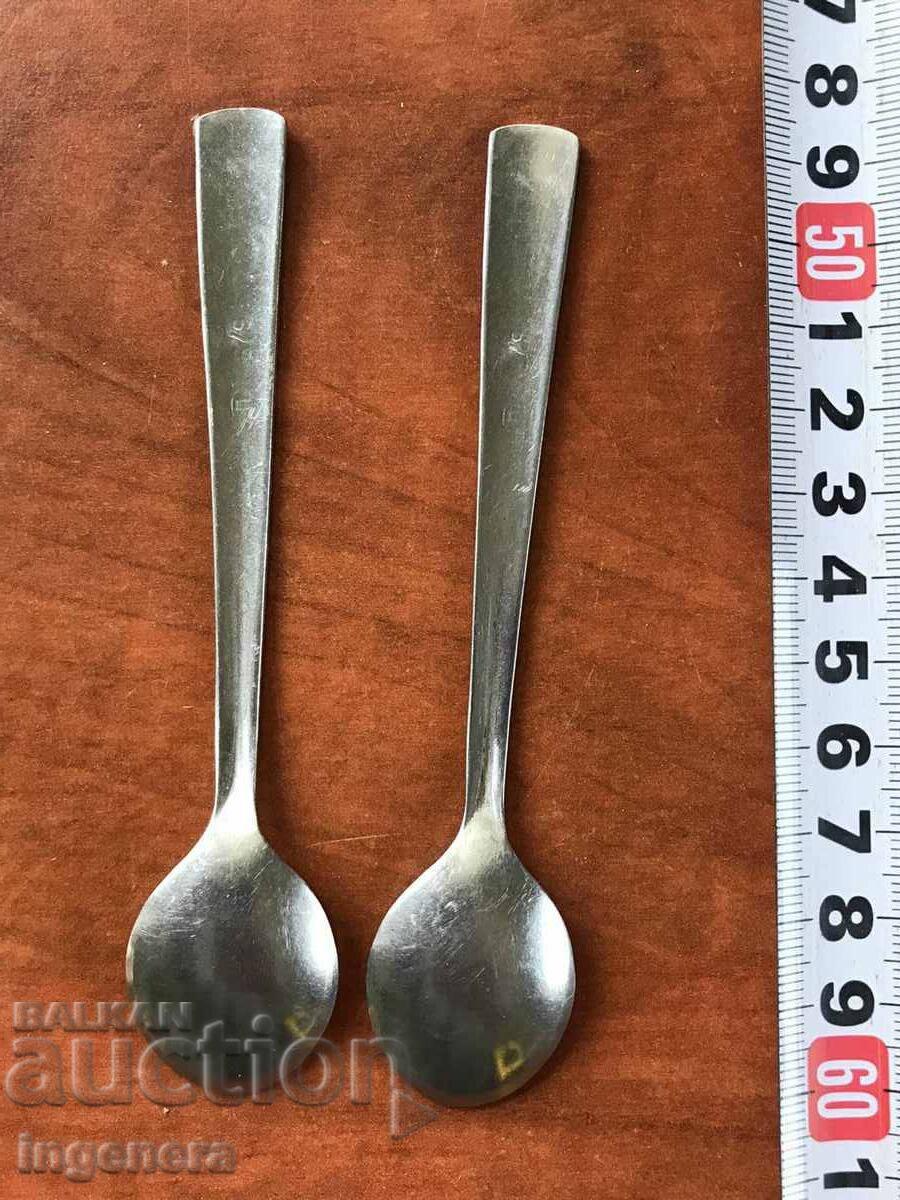 SPOON OLYMPIC GAMES - MOSCOW 1980-2 PCS FOR COFFEE - 5 SPOON OLYMPIC GAMES - MOSCOW 1980-2 PCS FOR COFFEE - 5