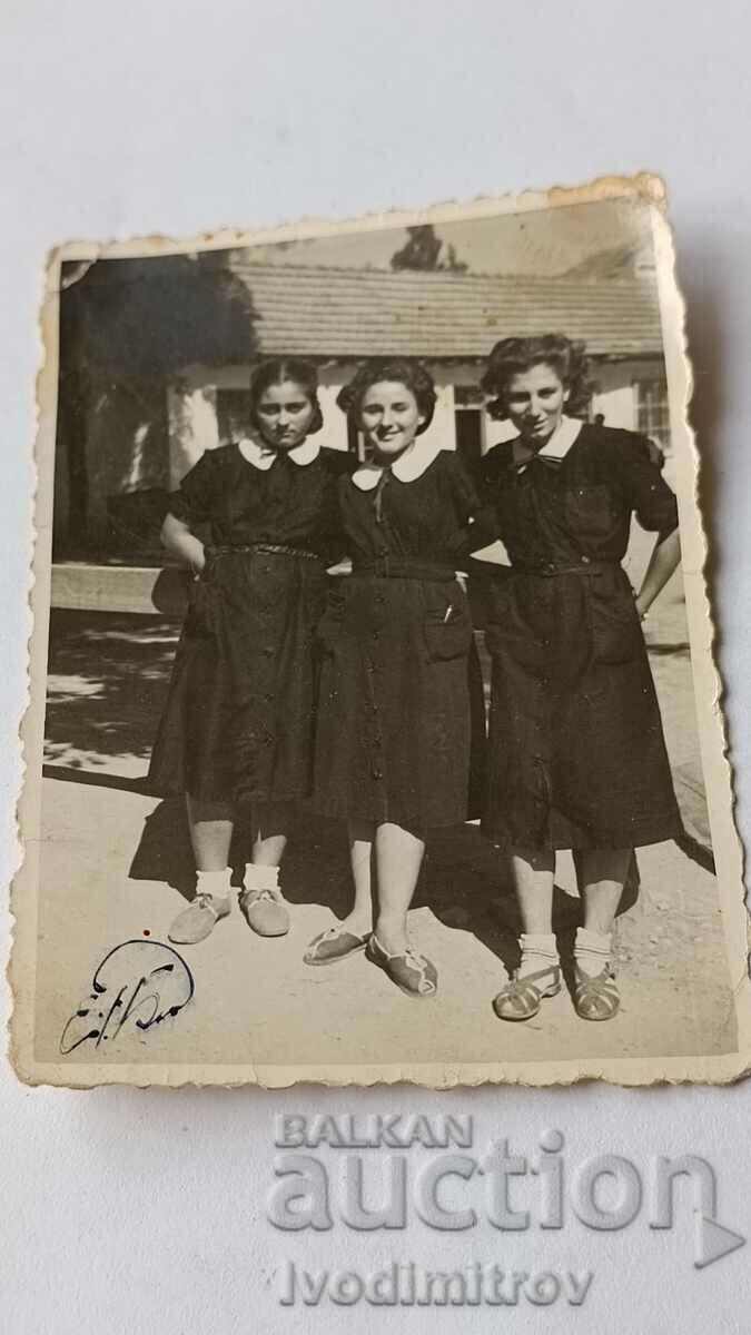 Photo Pleven Three young girls 1953