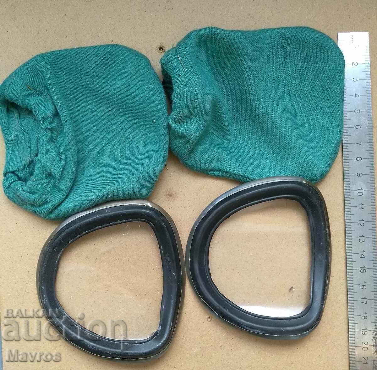 Ανταλλακτικά γυαλιά για μάσκα αερίου Βουλγαρικό PLDE "Urko"