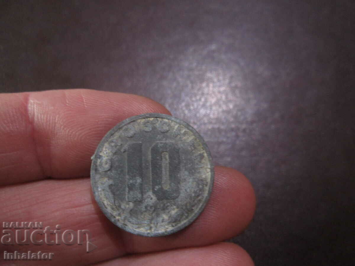 1949 год 10 гроша Австрия - Цинк