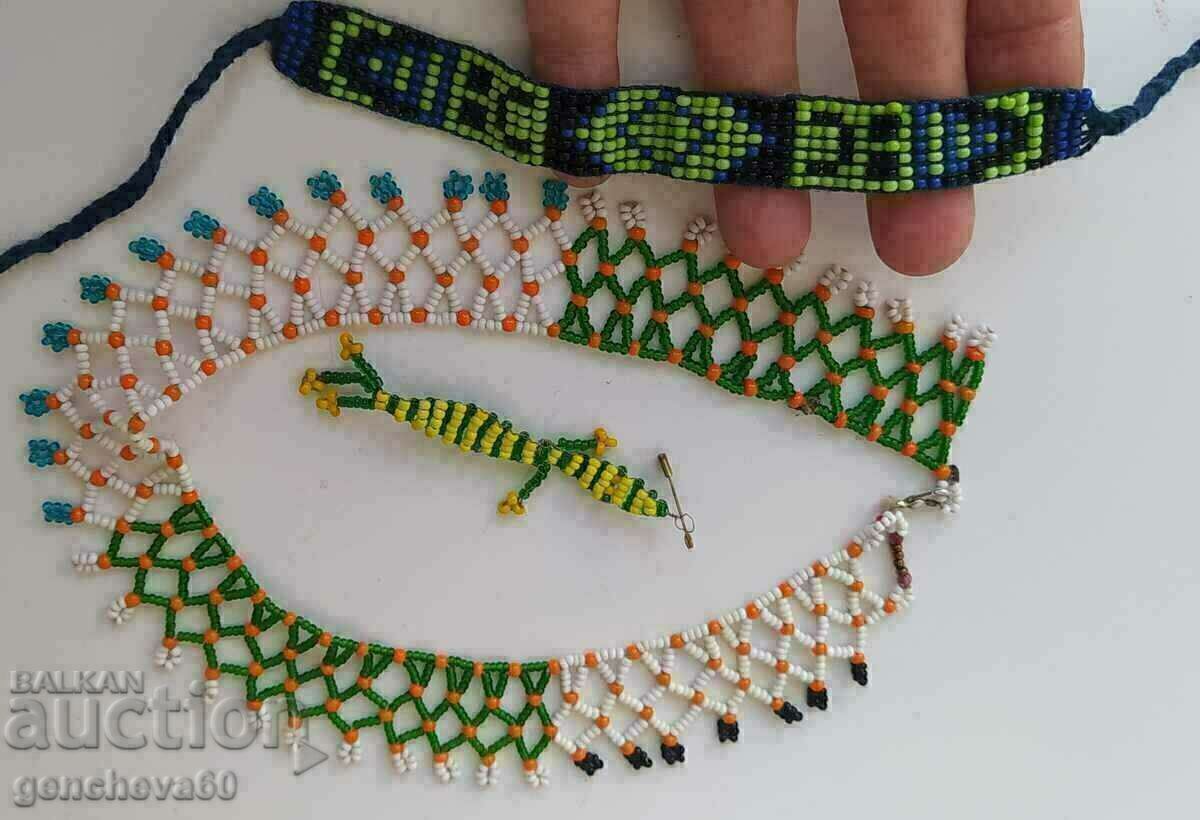 Κολιέ με χάντρες, βραχιόλι για παραδοσιακή φορεσιά και καρφίτσα με τιμή 25.00 BGN | € 12.78 Κολιέ με χάντρες, βραχιόλι για παραδοσιακή φορεσιά και καρφίτσα με τιμή 25.00 BGN | € 12.78