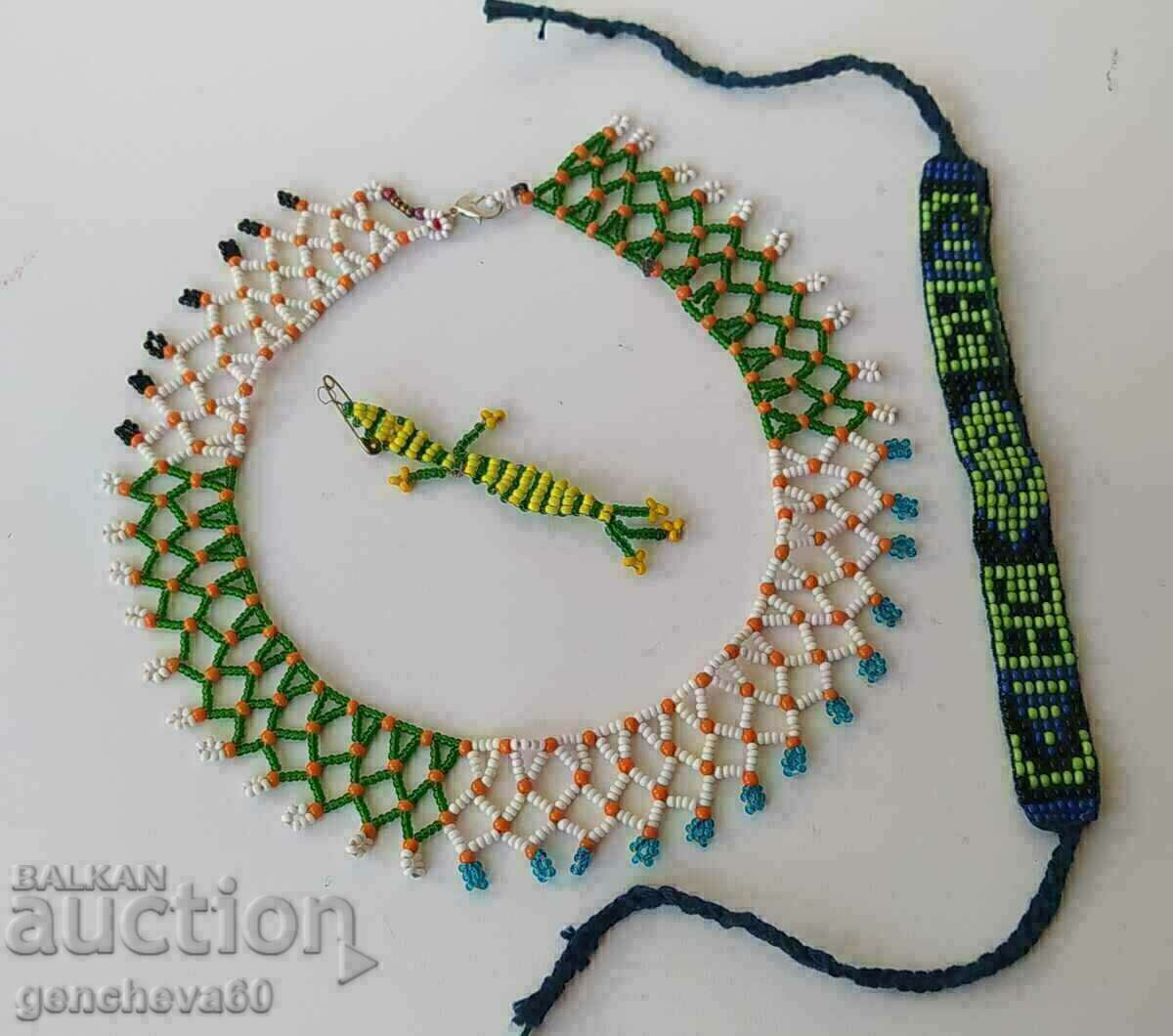 Μενταγιόν βραχιόλι με χάντρες για παραδοσιακή φορεσιά και καρφίτσα - 5