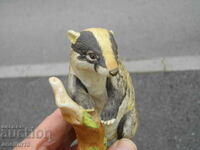 OLD PORCELAIN FIGURE STATUETTE BADGER