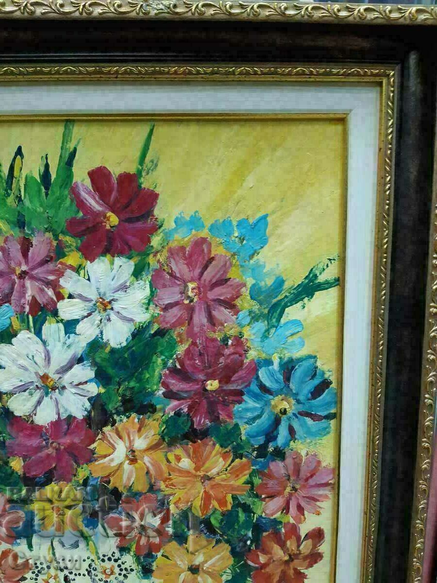 Delivery of Painting by Borislav Tsanov "Bouquet", 49 x 60 cm Delivery of Painting by Borislav Tsanov "Bouquet", 49 x 60 cm