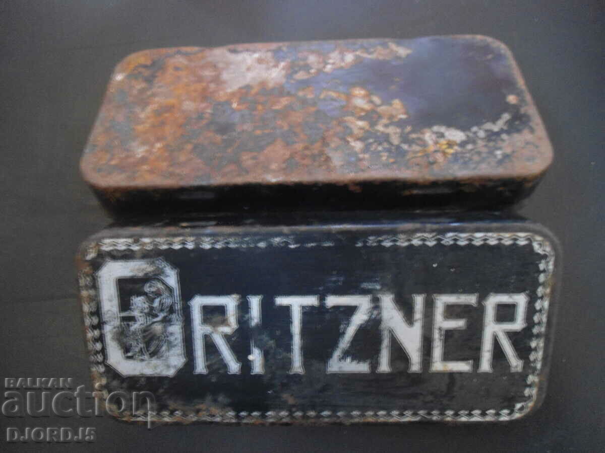 Old metal box, "GRITZNER" sewing machine - 5