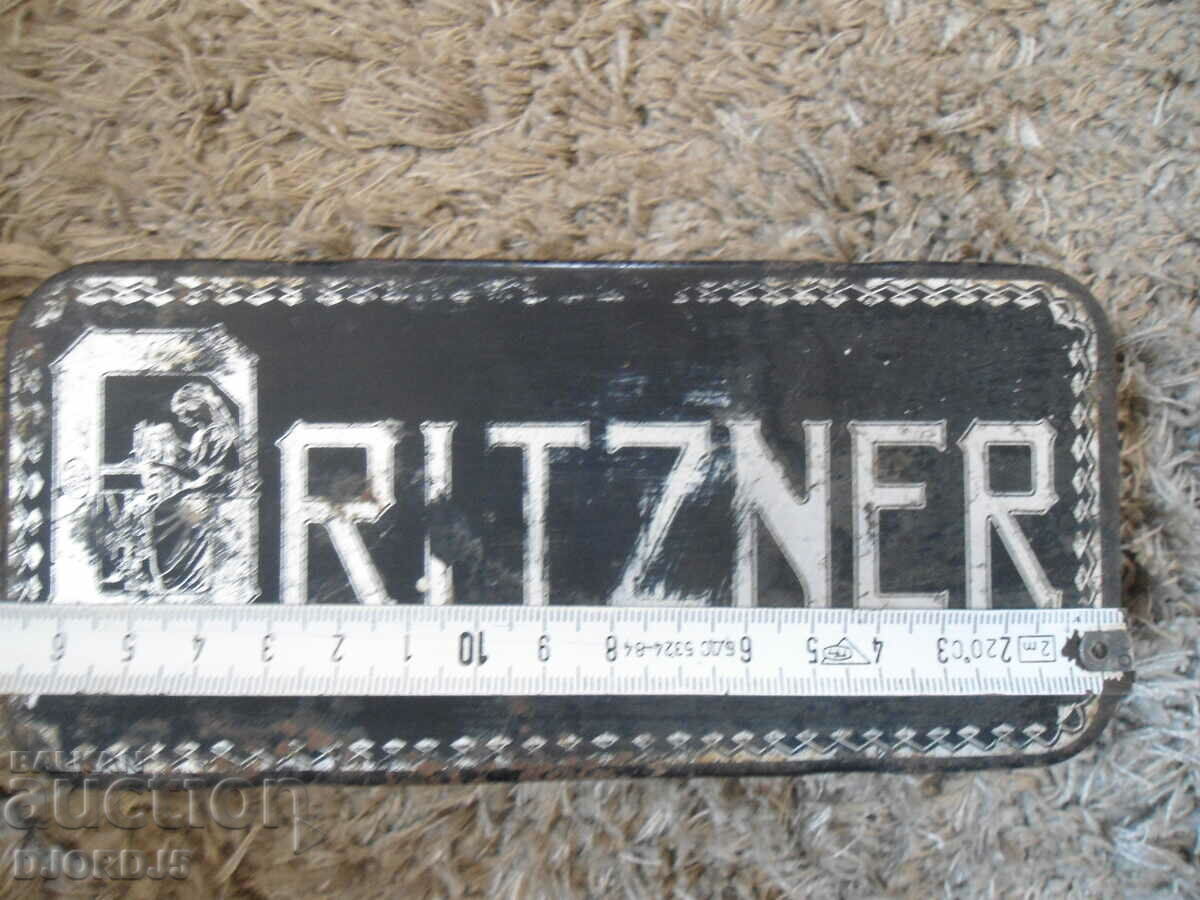 Old metal box, "GRITZNER" sewing machine - 6