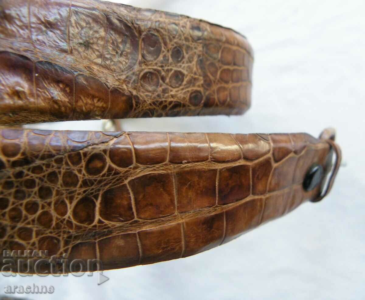 Γυναικεία ζώνη από φυσικό δέρμα κροκόδειλου - 6 Γυναικεία ζώνη από φυσικό δέρμα κροκόδειλου - 6