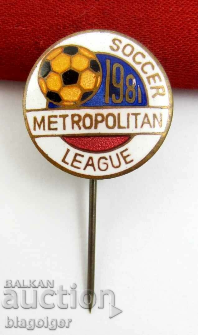 Аукцион Рядък футболен знак-САЩ Футболна лига-Метрополитан-Топ емайл Аукцион Рядък футболен знак-САЩ Футболна лига-Метрополитан-Топ емайл