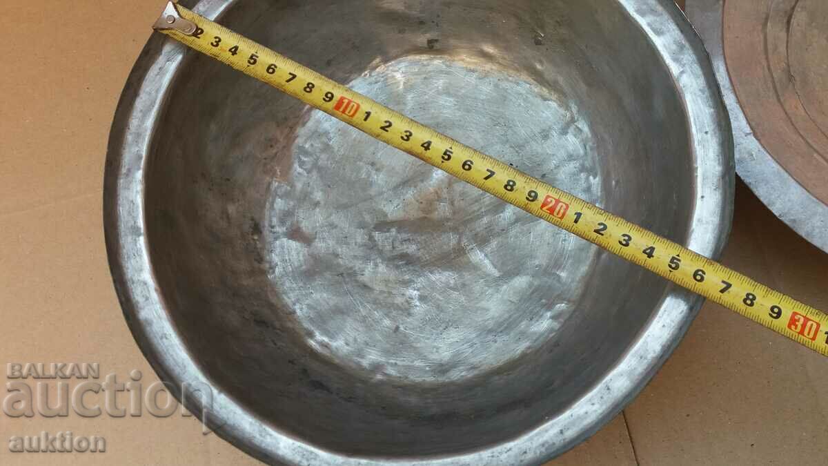 FORGED COPPER - PLATED COPPER POT - 5 FORGED COPPER - PLATED COPPER POT - 5