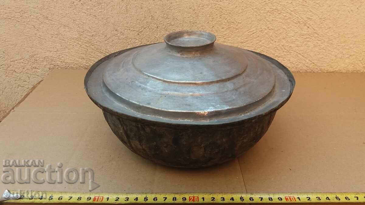 FORGED COPPER - PLATED COPPER POT