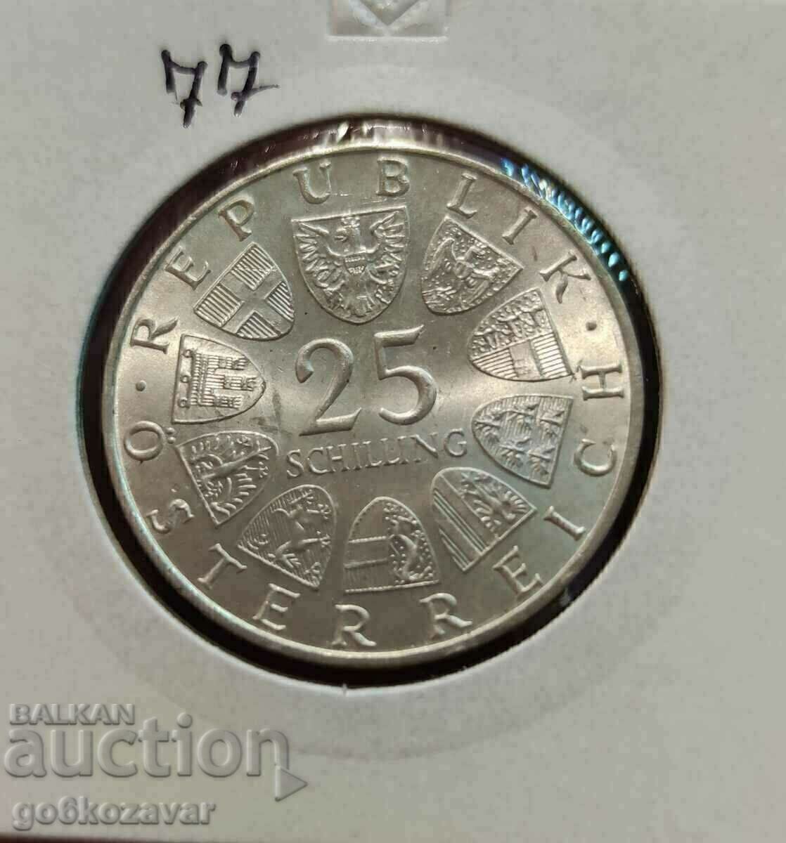 Austria 25 șilingi 1972 Argint UNC cu preț € 37.00 | 72.37 BGN