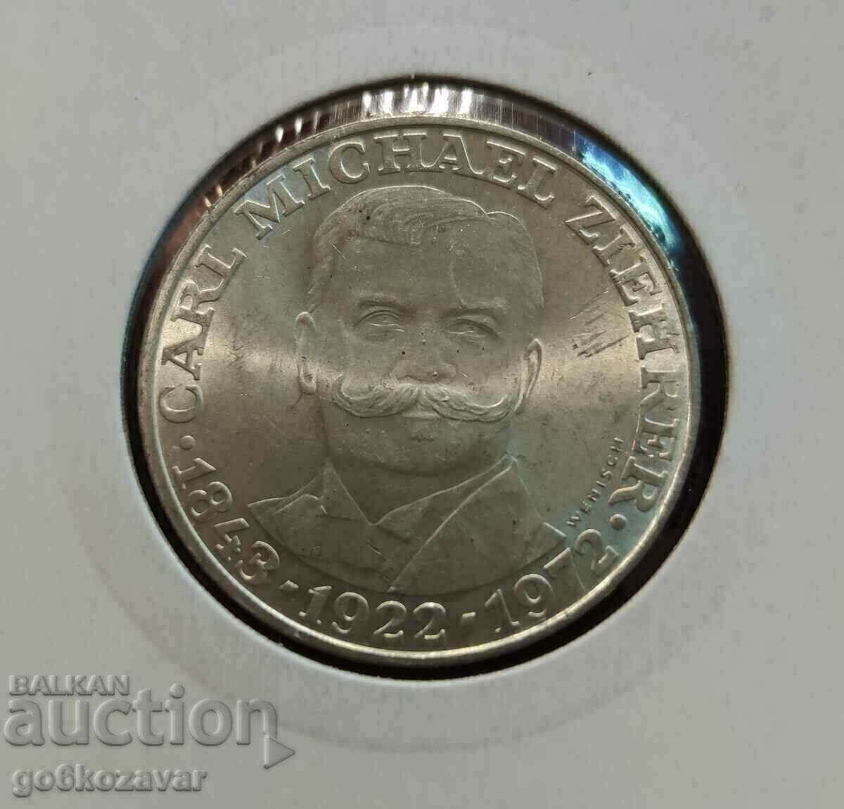 Austria 25 Shillings 1972 Silver UNC