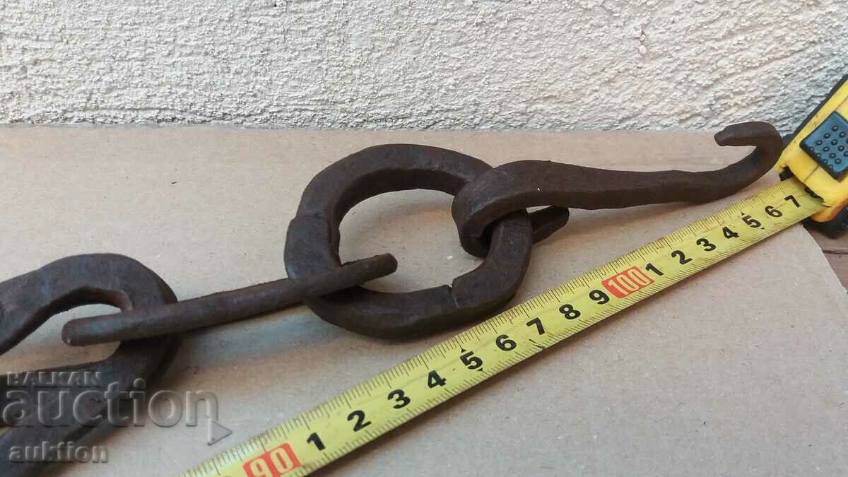 Auction EXCELLENT SOLID FORGED CHAIN, FIREPLACE CHAIN, FIREPLACE Auction EXCELLENT SOLID FORGED CHAIN, FIREPLACE CHAIN, FIREPLACE