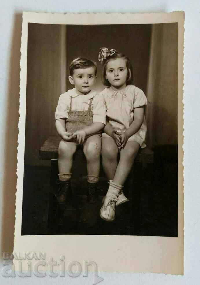 1946 CHILDREN OLD CHILDHOOD PHOTOGRAPHY SOFIA BULGARIA
