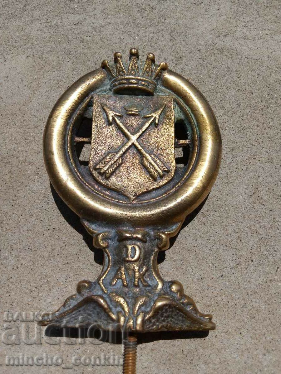 Auction Kingdom of Sweden Dalarna Automobile Club Emblem 1930s Auction Kingdom of Sweden Dalarna Automobile Club Emblem 1930s