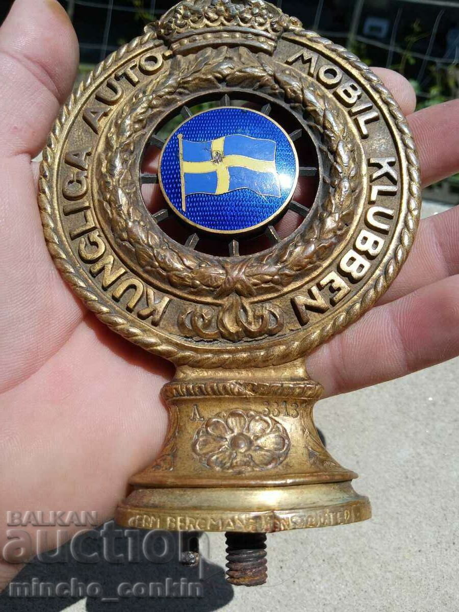 Auction Extremely rare emblem Royal Swedish Automobile Club Auction Extremely rare emblem Royal Swedish Automobile Club